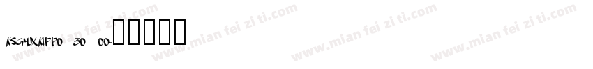 KSGYJXKIPP0 30 00字体转换